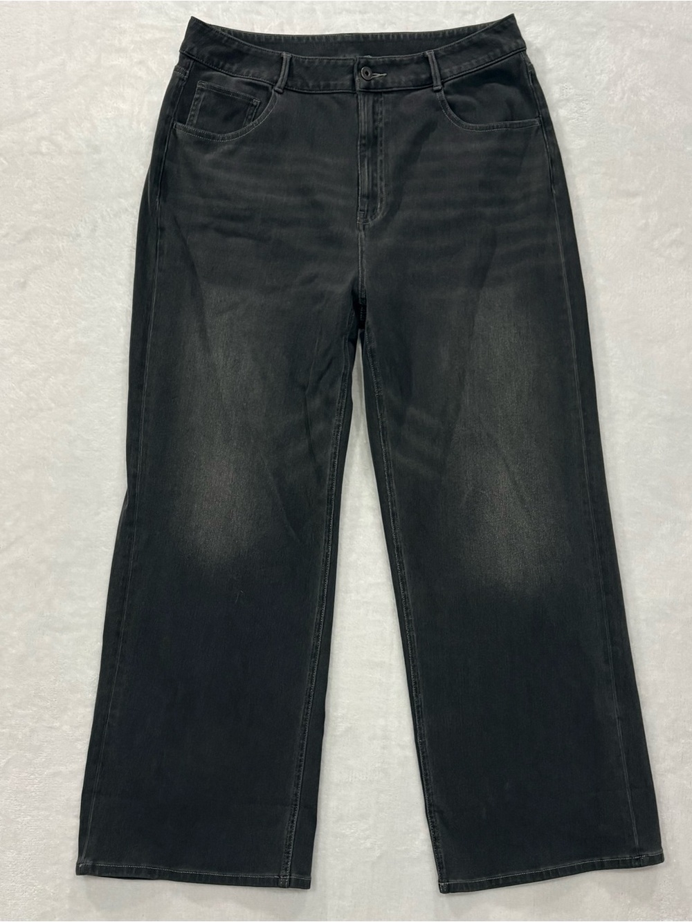 Halara Black Denim Wide Leg Jeans Women’s Size XL